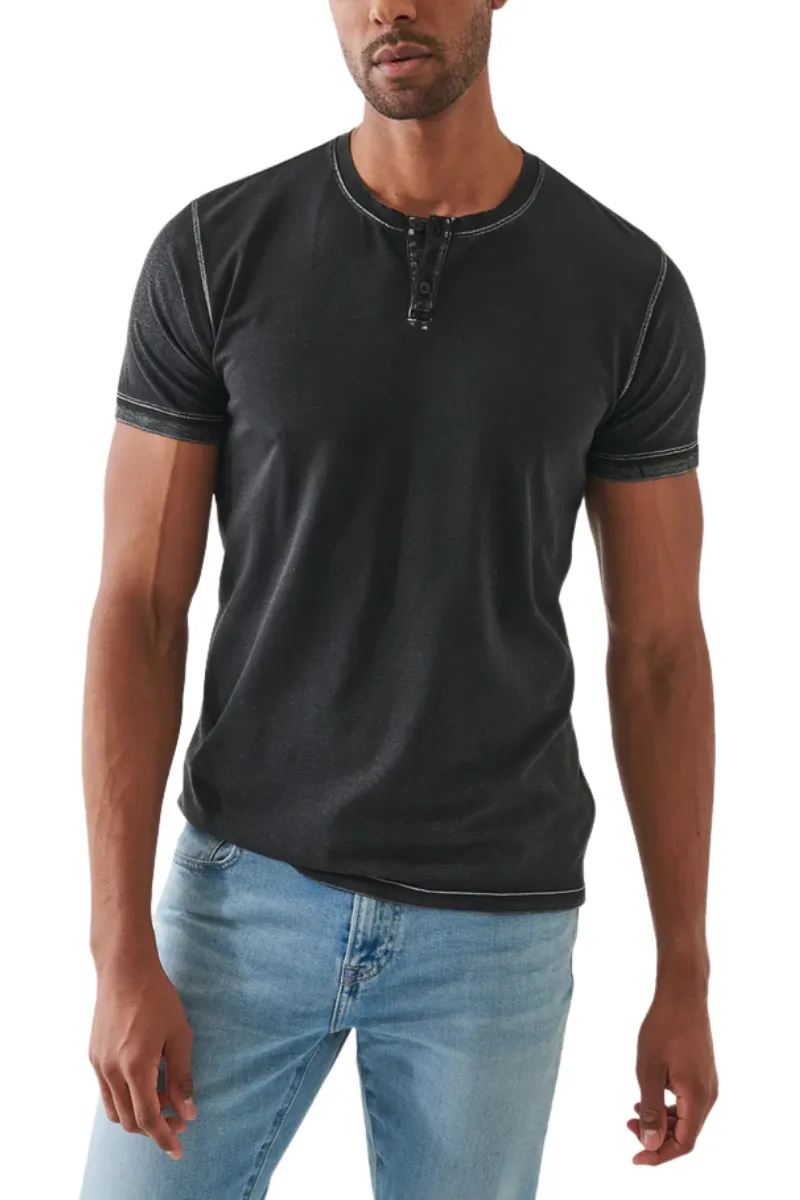 Vintage Wash Henley T-Shirt