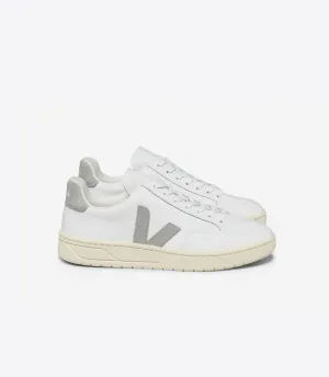 Women's V-12 LEATHER WHITE LIGHT GREY